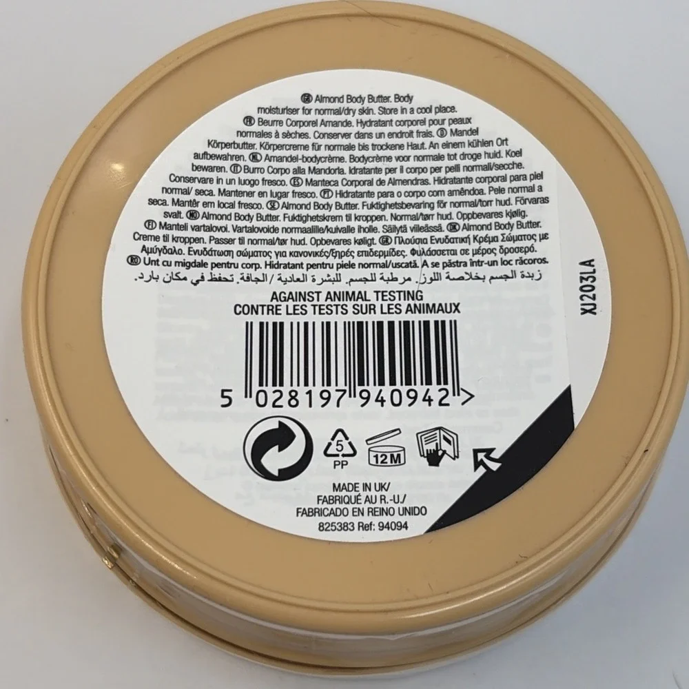 The Body Shop Original Formula Almond Body Butter 200 ml 6.75 oz‎ Discontinued
